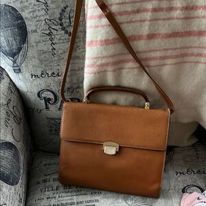 Loewe vintage Classic Brown Leather Top-Handle Shoulder Bag
